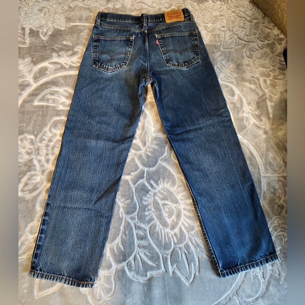 Levi's 550 W32 X L30 Dark Blue Straight-Leg Jeans